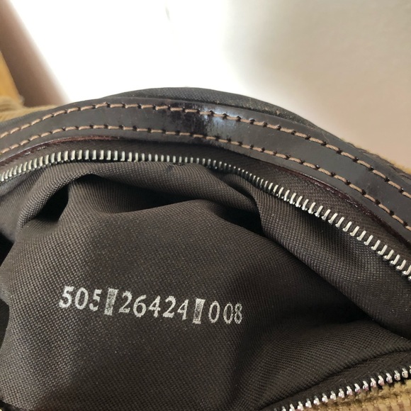 Fendi Beige Corduroy Baguette Bag Authentic Y2K - Picture 6 of 8